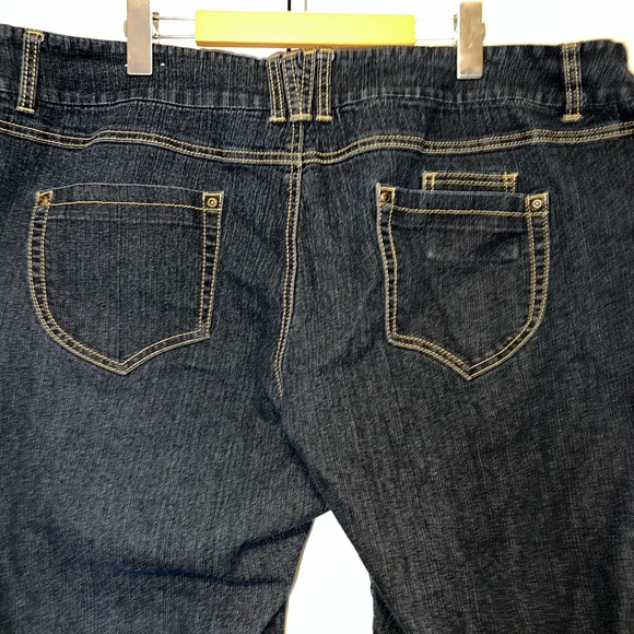 Addition Elle Versatile Straight Pull On Petite Jeans - Picture 8 of 8